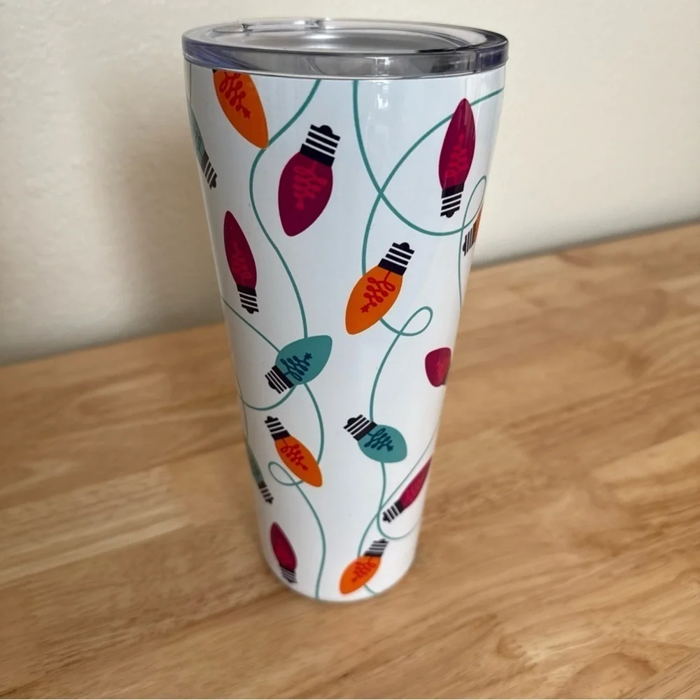 Destination Holiday 34oz Stemless Tumbler Merry + Bright Holiday NWOT